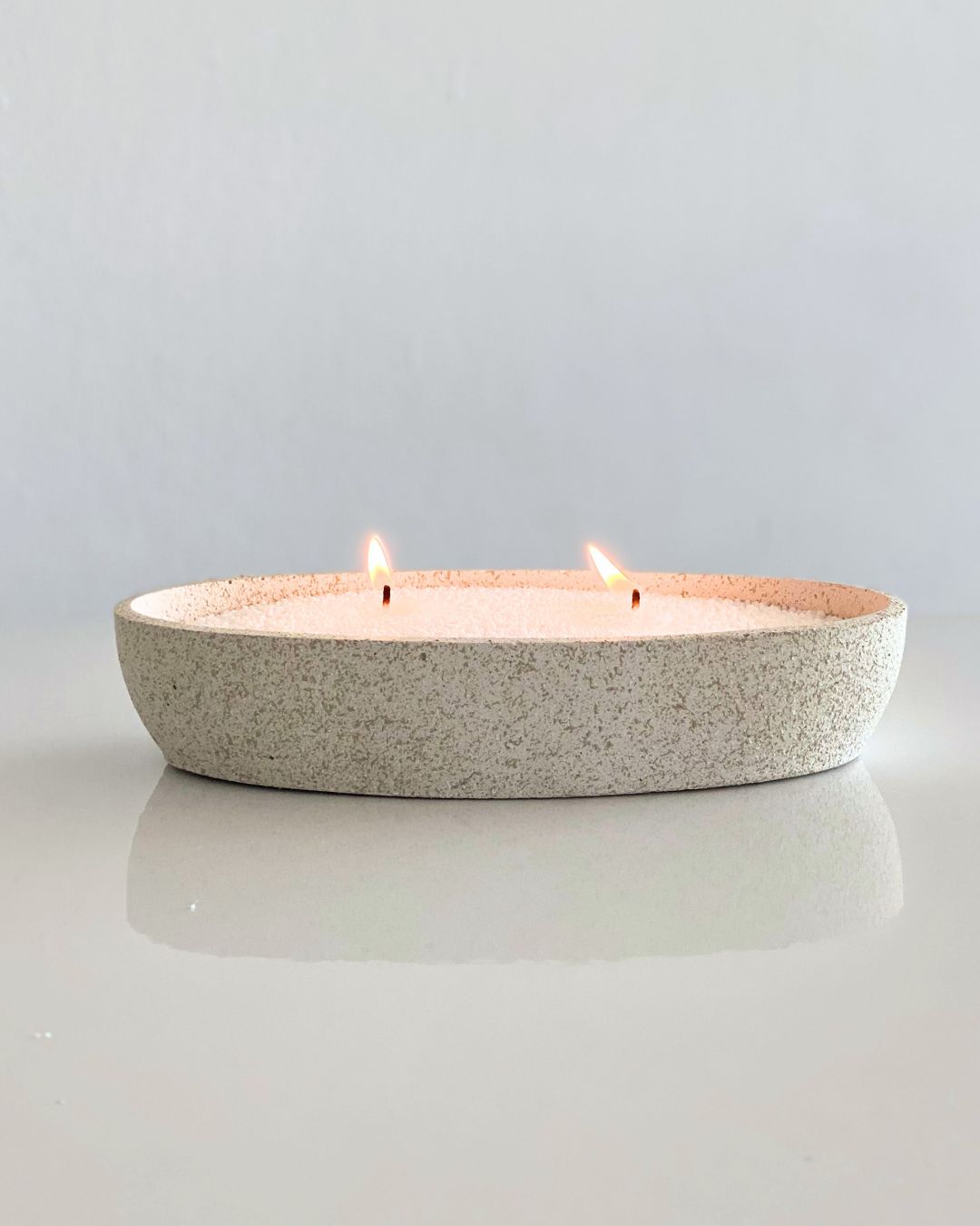 2 כלי דקורטיבי מבטון בעבודת-יד