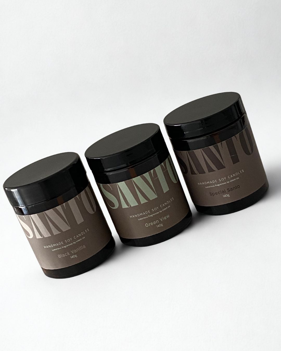 1 נר סויה ריחני בעבודת יד