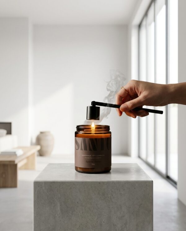 נר ריחני בעבודת-יד