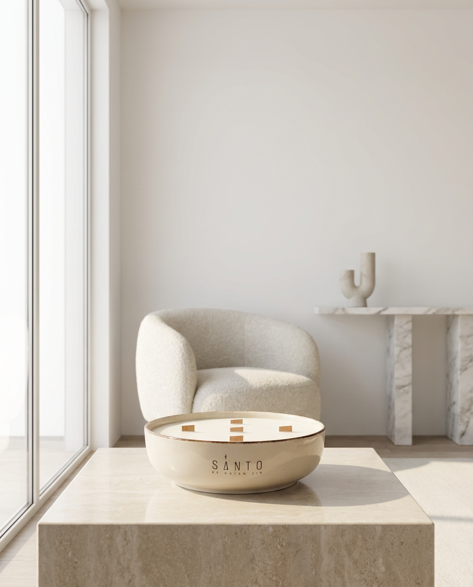 נר ריחני בעבודת-יד