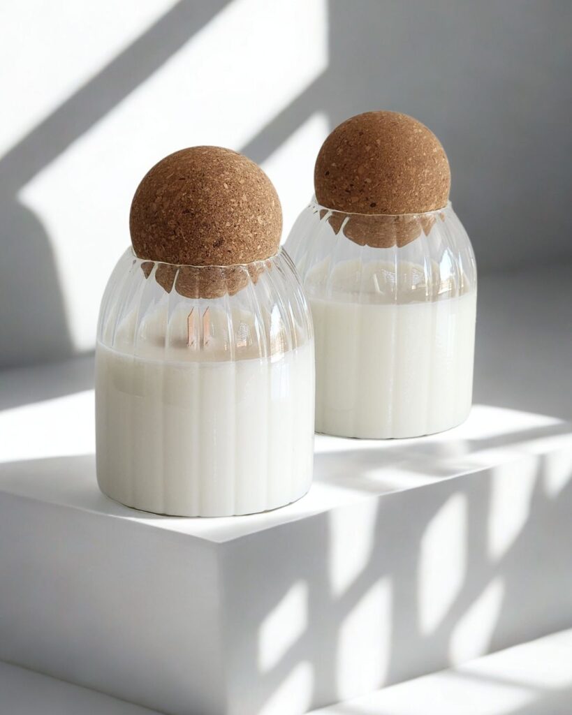 נר סויה ריחני בעבודת יד