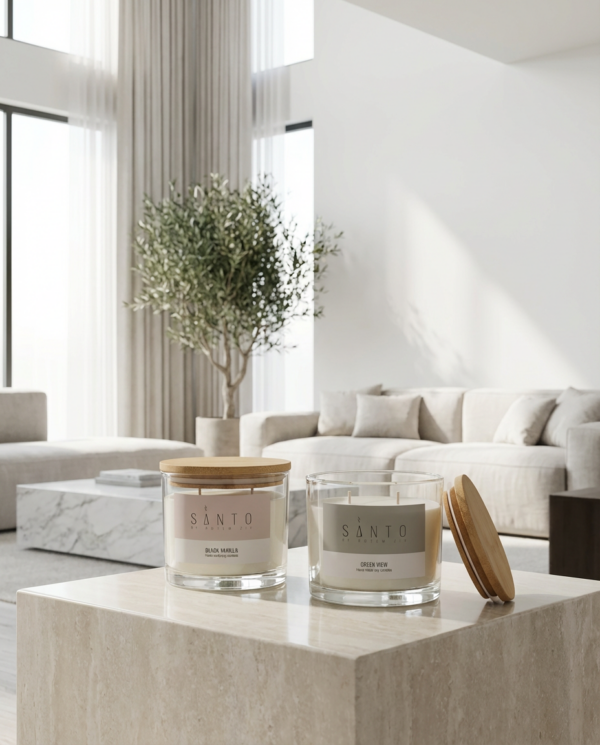 נר ריחני בעבודת-יד