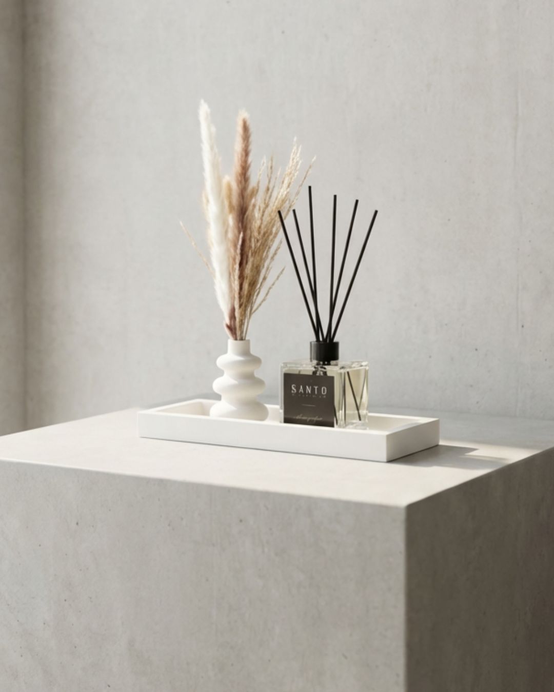 1 סט יוקרתי מפיץ ריח, אגרטל ומגש עבודת יד