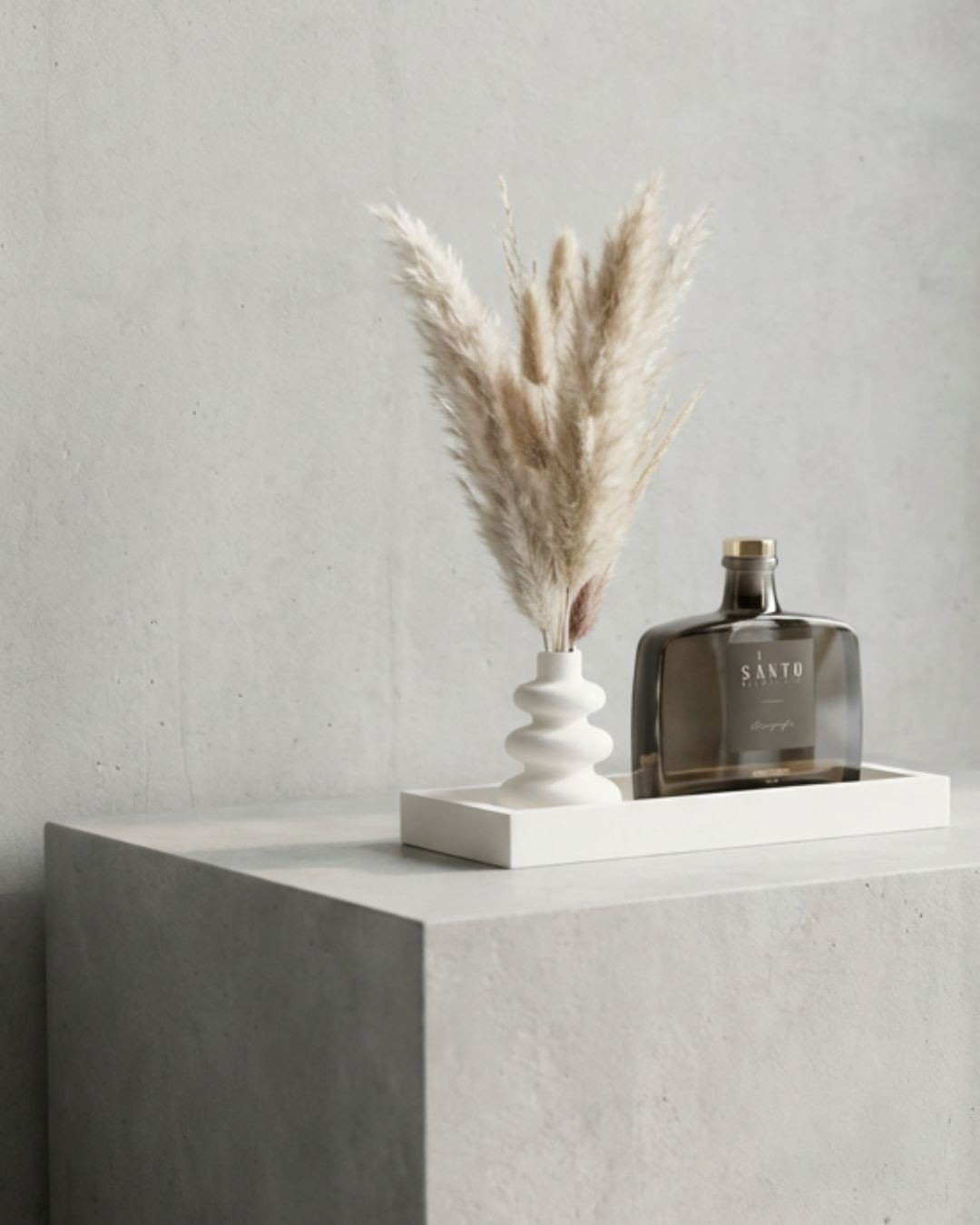 2 סט יוקרתי מפיץ ריח, אגרטל ומגש עבודת יד