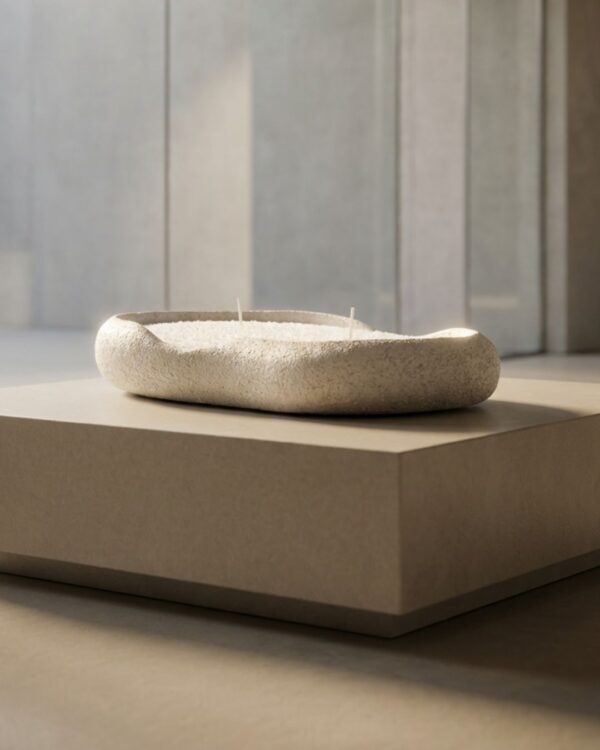 כלי בטון טקסטורה אבן בעבודת-יד