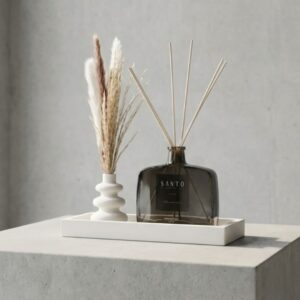 סט יוקרתי מפיץ ריח, אגרטל ומגש עבודת יד