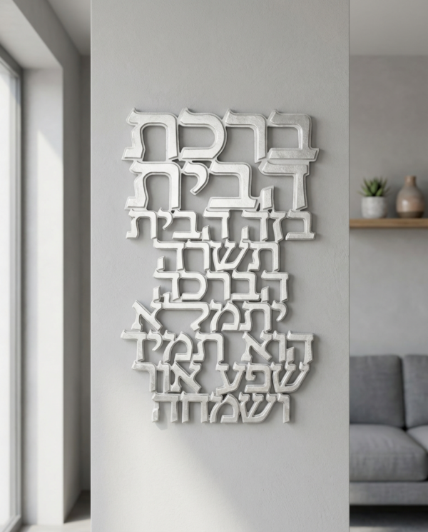 אותיות ברכת הבית מפולימר