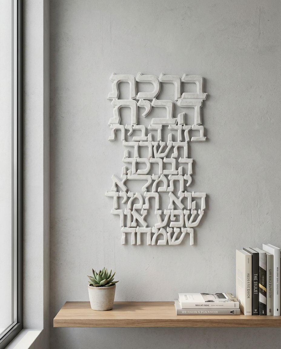 אותיות ברכת הבית מפולימר