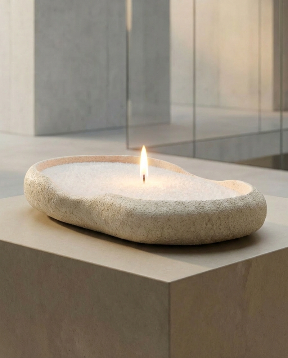 כלי בטון טקסטורה אבן בעבודת-יד