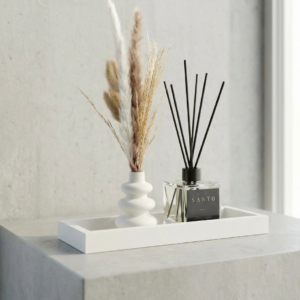 סט יוקרתי מפיץ ריח, אגרטל ומגש עבודת יד